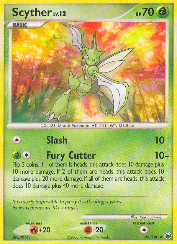Scyther (46/100) [Diamond & Pearl: Majestic Dawn] Pokemon Single Pokémon  | Multizone: Comics And Games