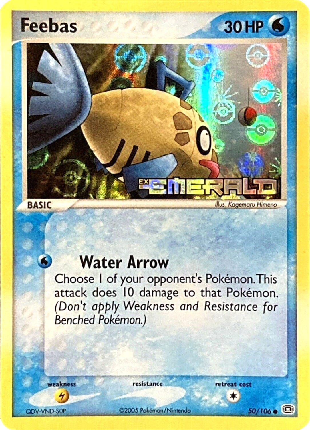 Feebas (50/106) (Stamped) [EX: Emerald] Pokemon Single Pokémon  | Multizone: Comics And Games