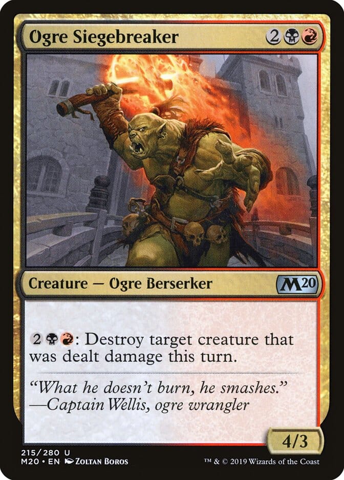 Ogre Siegebreaker [Core Set 2020] MTG Single Magic: The Gathering  | Multizone: Comics And Games