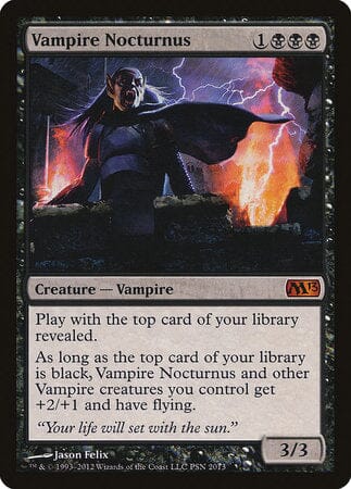 Vampire Nocturnus [Duels of the Planeswalkers 2012 Promos ] MTG Single Magic: The Gathering  | Multizone: Comics And Games