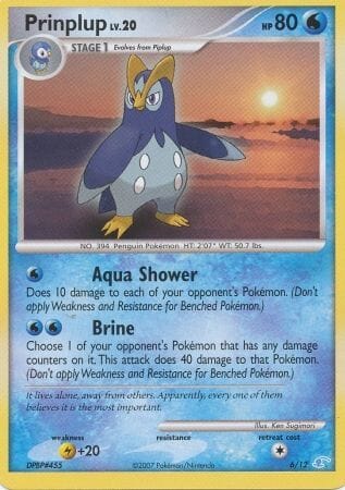 Prinplup (6/12) [Diamond & Pearl: Trainer Kit - Manaphy] Pokemon Single Pokémon  | Multizone: Comics And Games