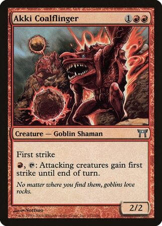 Akki Coalflinger [Champions of Kamigawa] MTG Single Magic: The Gathering  | Multizone: Comics And Games