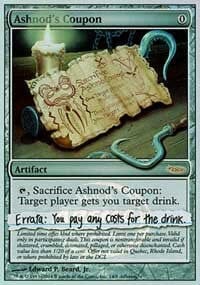 Ashnod's Coupon [Arena League 2004] MTG Single Magic: The Gathering  | Multizone: Comics And Games