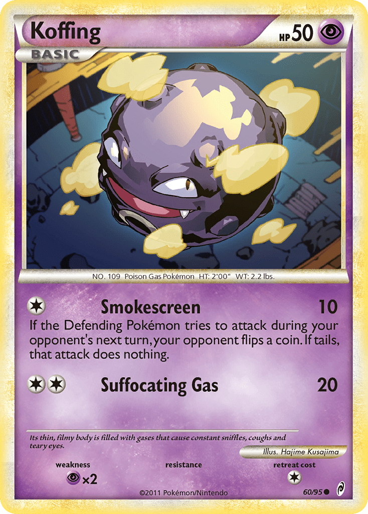 Koffing (60/95) [HeartGold & SoulSilver: Call of Legends] Pokemon Single Pokémon  | Multizone: Comics And Games