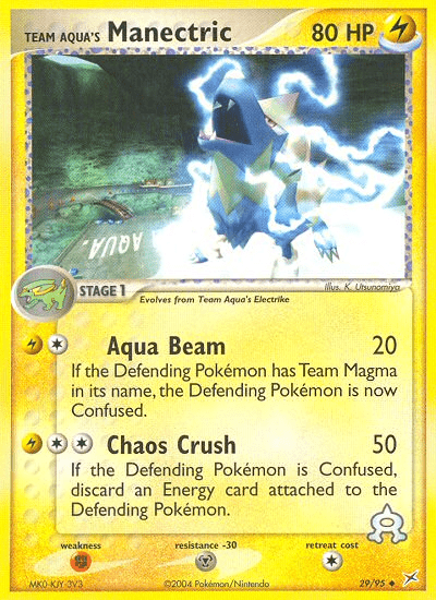 Team Aqua's Manectric (29/95) [EX: Team Magma vs Team Aqua] Pokemon Single Pokémon  | Multizone: Comics And Games
