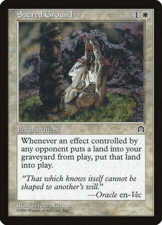 Sacred Ground [Stronghold] MTG Single Magic: The Gathering  | Multizone: Comics And Games