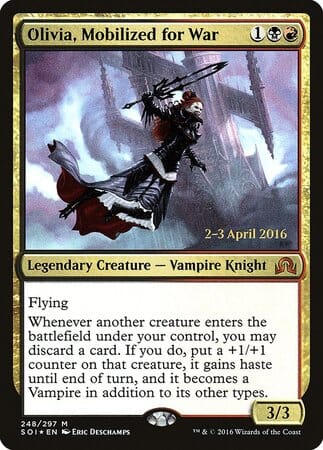 Olivia, Mobilized for War [Shadows over Innistrad Promos] MTG Single Magic: The Gathering  | Multizone: Comics And Games