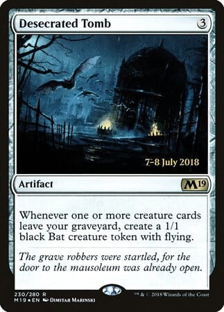 Desecrated Tomb [Core Set 2019 Promos] MTG Single Magic: The Gathering  | Multizone: Comics And Games