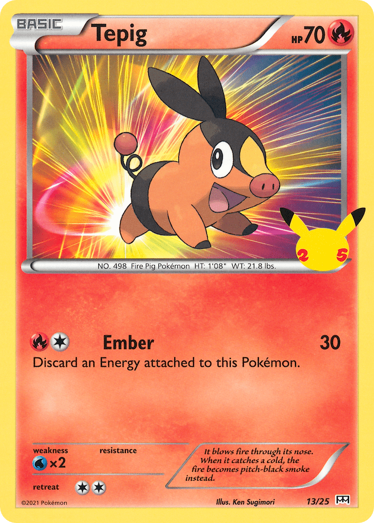 Tepig (13/25) [McDonald's 25th Anniversary] Pokemon Single Pokémon  | Multizone: Comics And Games