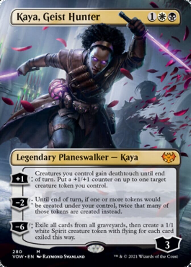 Kaya, Geist Hunter (Borderless) [Innistrad: Crimson Vow] MTG Single Magic: The Gathering  | Multizone: Comics And Games