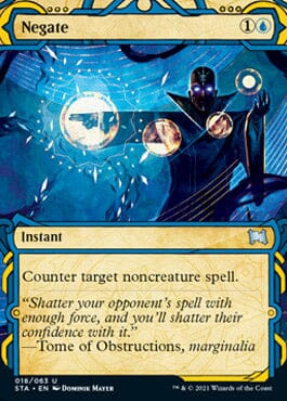 Negate (Etched Foil) [Strixhaven Mystical Archive] MTG Single Magic: The Gathering  | Multizone: Comics And Games
