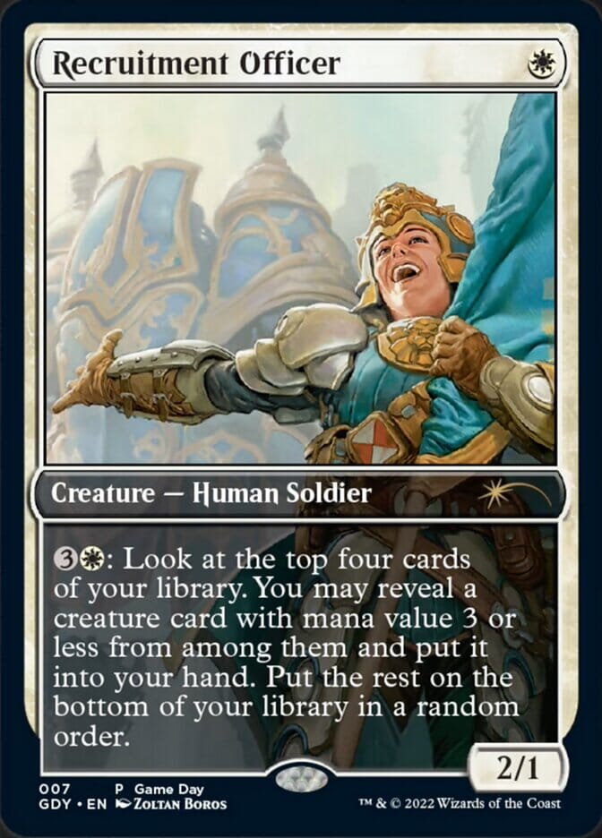 Recruitment Officer [Game Day 2022] MTG Single Magic: The Gathering  | Multizone: Comics And Games