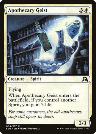Apothecary Geist [Shadows over Innistrad] MTG Single Magic: The Gathering  | Multizone: Comics And Games