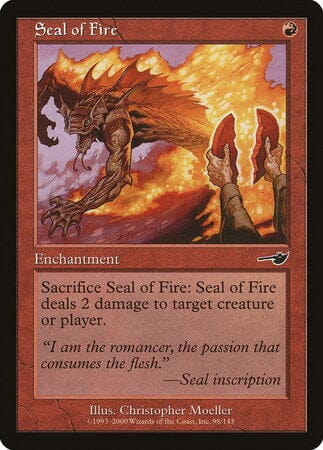 Seal of Fire [Nemesis] MTG Single Magic: The Gathering  | Multizone: Comics And Games