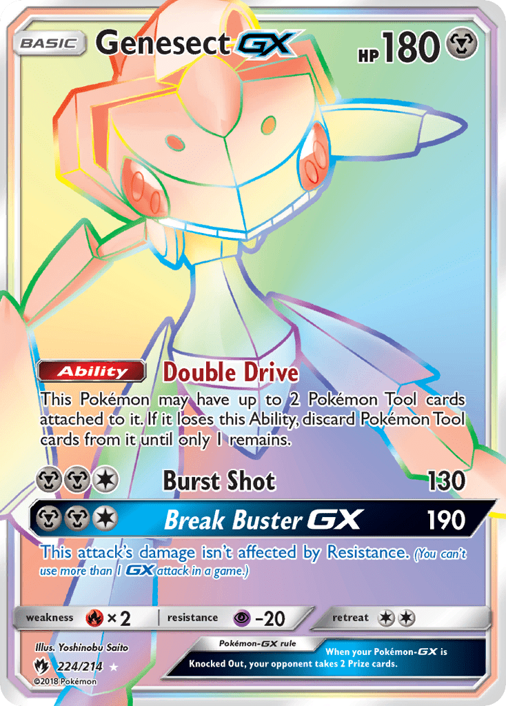 Genesect GX (224/214) [Sun & Moon: Lost Thunder] Pokemon Single Pokémon  | Multizone: Comics And Games