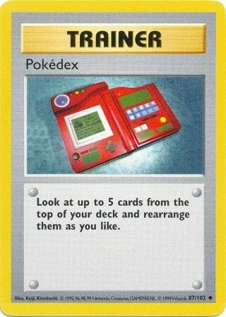 Pokedex (87/102) [Base Set Shadowless Unlimited] Pokemon Single Pokémon  | Multizone: Comics And Games