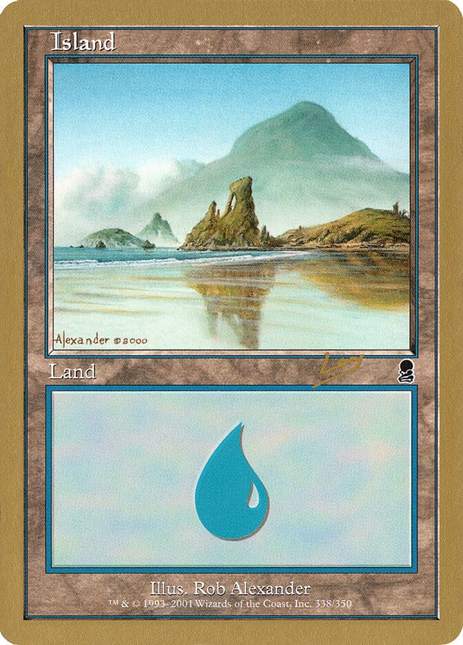 Island (rl338) (Raphael Levy) [World Championship Decks 2002] MTG Single Magic: The Gathering  | Multizone: Comics And Games
