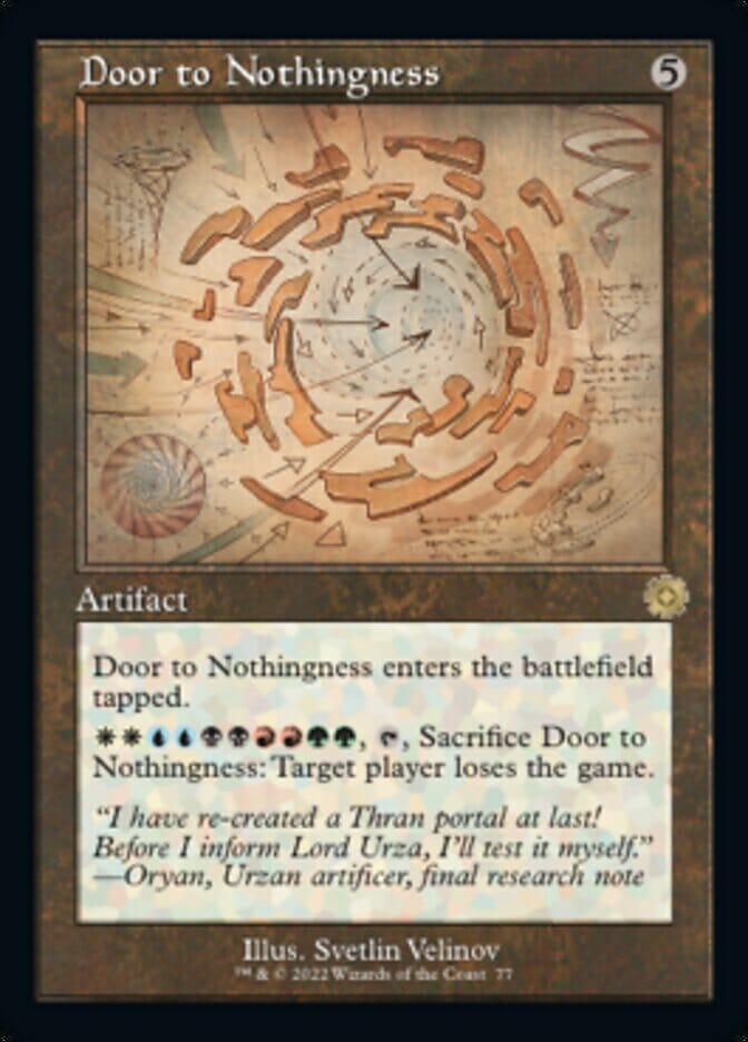 Door to Nothingness (Retro Schematic) [The Brothers' War Retro Artifacts] MTG Single Magic: The Gathering  | Multizone: Comics And Games