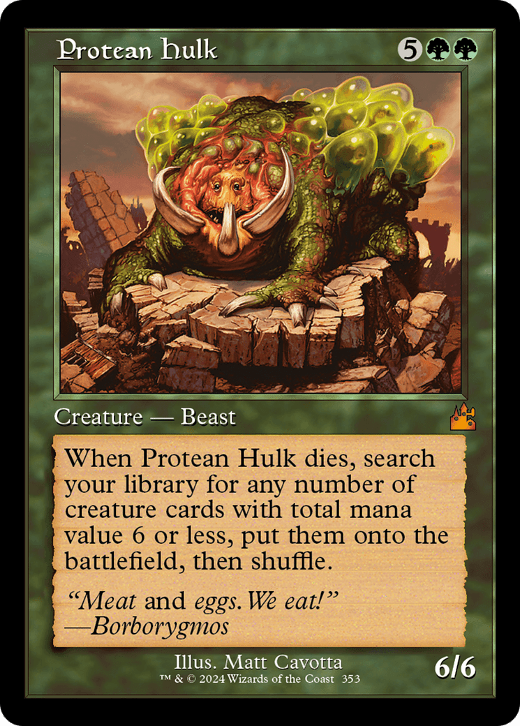 Protean Hulk (Retro Frame) [Ravnica Remastered] MTG Single Magic: The Gathering  | Multizone: Comics And Games