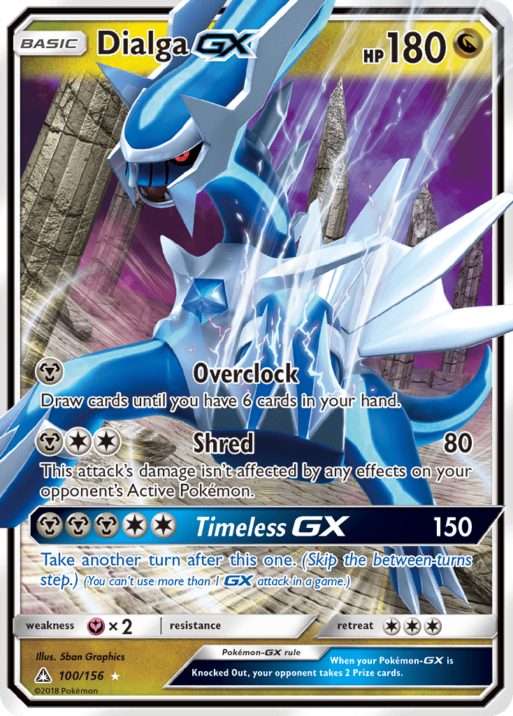 Dialga GX (100/156) [Sun & Moon: Ultra Prism] Pokemon Single Pokémon  | Multizone: Comics And Games