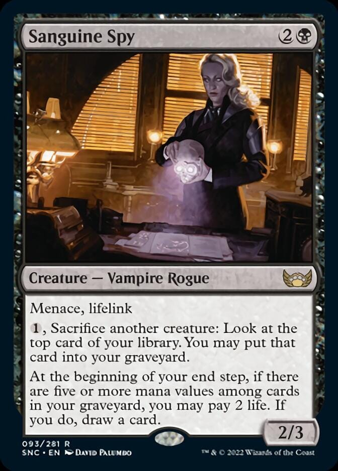 Sanguine Spy [Streets of New Capenna] MTG Single Magic: The Gathering  | Multizone: Comics And Games