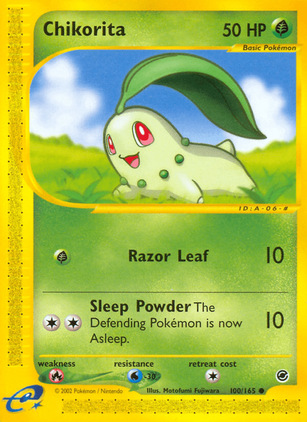 Chikorita (100/165) [Expedition: Base Set] Pokemon Single Pokémon  | Multizone: Comics And Games