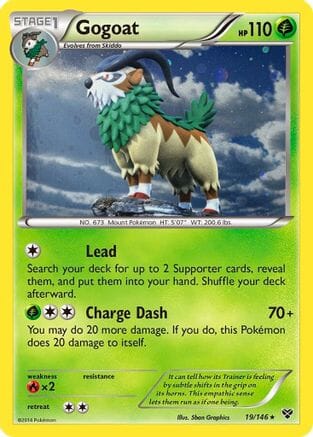 Gogoat (19/146) (Cosmos Holo) [XY: Base Set] Pokemon Single Pokémon  | Multizone: Comics And Games