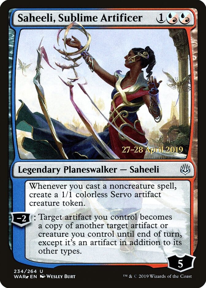 Saheeli, Sublime Artificer [War of the Spark Prerelease Promos] MTG Single Magic: The Gathering  | Multizone: Comics And Games