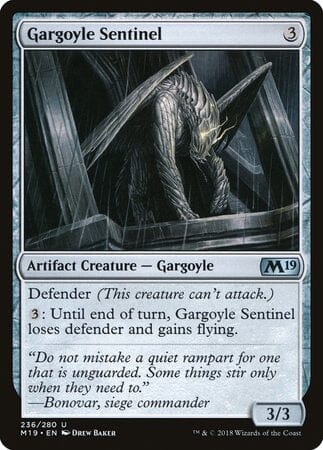 Gargoyle Sentinel [Core Set 2019] MTG Single Magic: The Gathering  | Multizone: Comics And Games