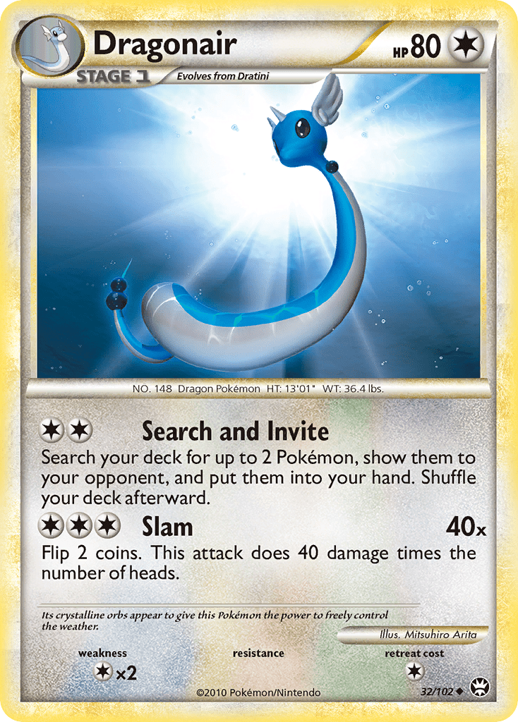 Dragonair (32/102) [HeartGold & SoulSilver: Triumphant] Pokemon Single Pokémon  | Multizone: Comics And Games
