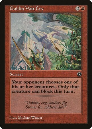 Goblin War Cry [Portal Second Age] MTG Single Magic: The Gathering  | Multizone: Comics And Games