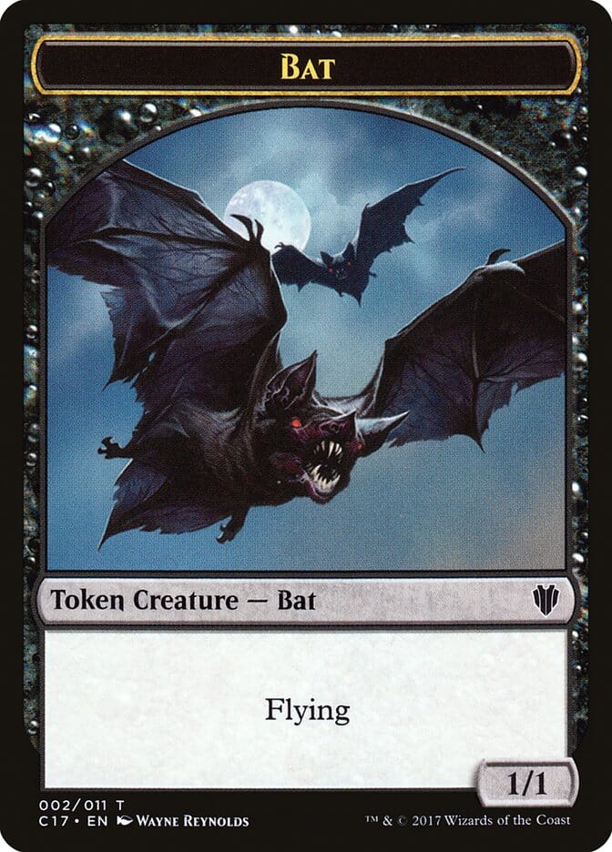Bat // Vampire Double-sided Token [Commander 2017 Tokens] MTG Single Magic: The Gathering  | Multizone: Comics And Games