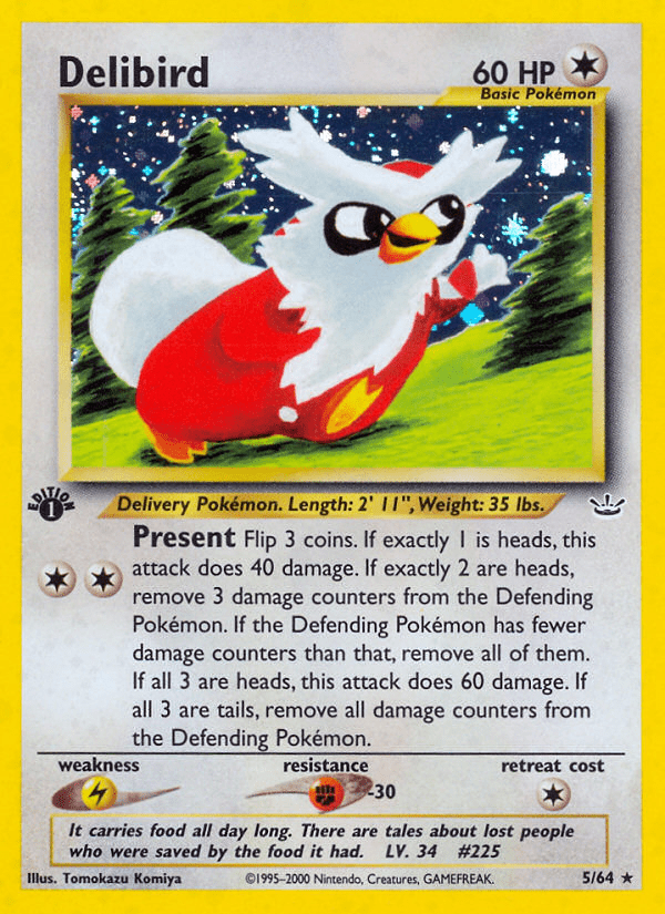 Delibird (5/64) [Neo Revelation 1st Edition] Pokemon Single Pokémon  | Multizone: Comics And Games