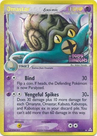 Omastar (13/110) (Delta Species) (Stamped) [EX: Holon Phantoms] Pokemon Single Pokémon  | Multizone: Comics And Games