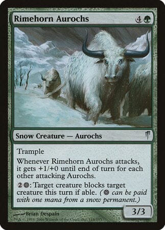 Rimehorn Aurochs [Coldsnap] MTG Single Magic: The Gathering  | Multizone: Comics And Games