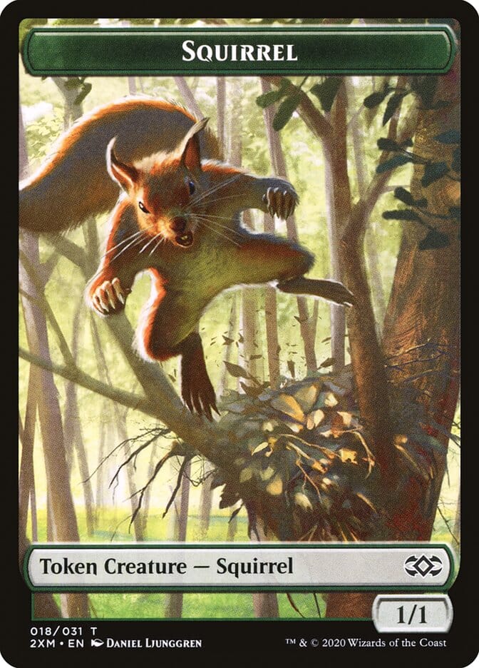 Squirrel Token [Double Masters] MTG Single Magic: The Gathering  | Multizone: Comics And Games