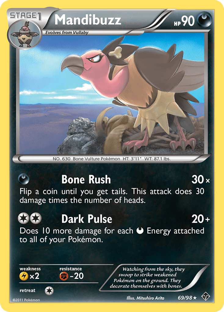 Mandibuzz (69/98) [Black & White: Emerging Powers] Pokemon Single Pokémon  | Multizone: Comics And Games