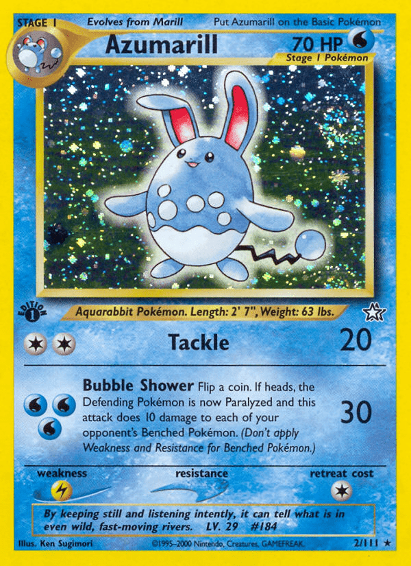 Azumarill (2/111) [Neo Genesis 1st Edition] Pokemon Single Pokémon  | Multizone: Comics And Games