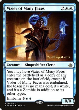 Vizier of Many Faces [Amonkhet Promos] MTG Single Magic: The Gathering  | Multizone: Comics And Games