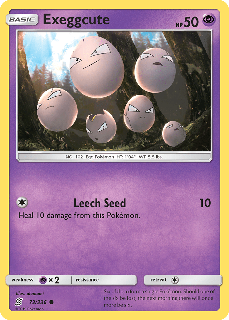 Exeggcute (73/236) [Sun & Moon: Unified Minds] Pokemon Single Pokémon  | Multizone: Comics And Games