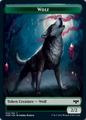 Zombie (008) // Wolf (014) Double-sided Token [Innistrad: Crimson Vow Tokens] MTG Single Magic: The Gathering  | Multizone: Comics And Games