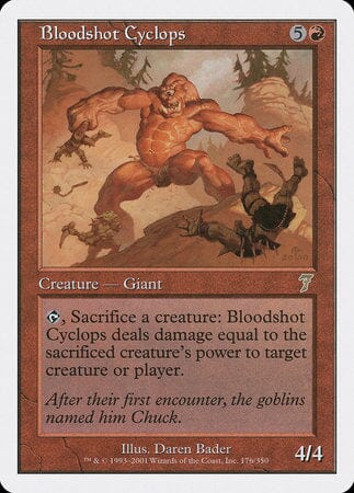 Bloodshot Cyclops [Seventh Edition] MTG Single Magic: The Gathering  | Multizone: Comics And Games