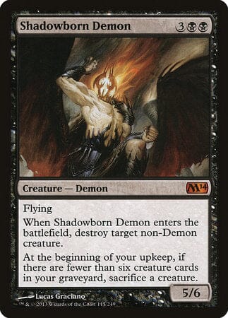 Shadowborn Demon [Magic 2014] MTG Single Magic: The Gathering  | Multizone: Comics And Games