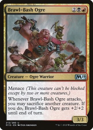Brawl-Bash Ogre [Core Set 2019] MTG Single Magic: The Gathering  | Multizone: Comics And Games