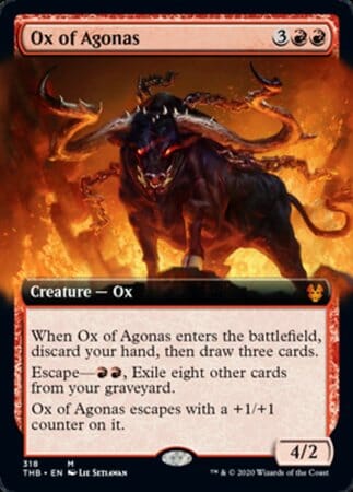 Ox of Agonas (Extended Art) [Theros Beyond Death] MTG Single Magic: The Gathering  | Multizone: Comics And Games