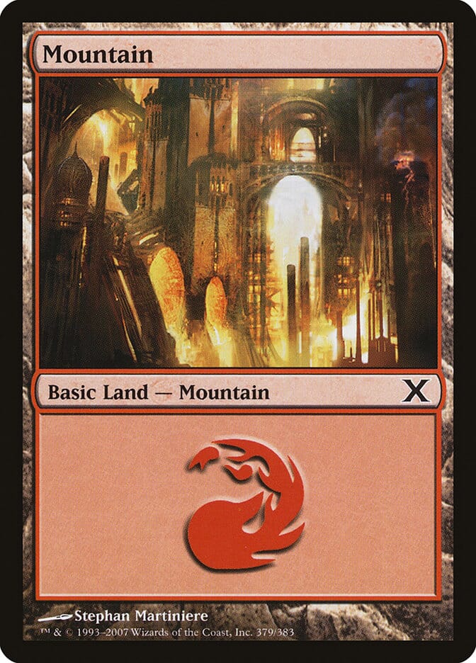 Mountain (379) [Tenth Edition] MTG Single Magic: The Gathering  | Multizone: Comics And Games