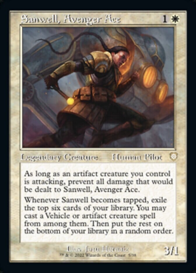 Sanwell, Avenger Ace (Retro) [The Brothers' War Commander] MTG Single Magic: The Gathering  | Multizone: Comics And Games