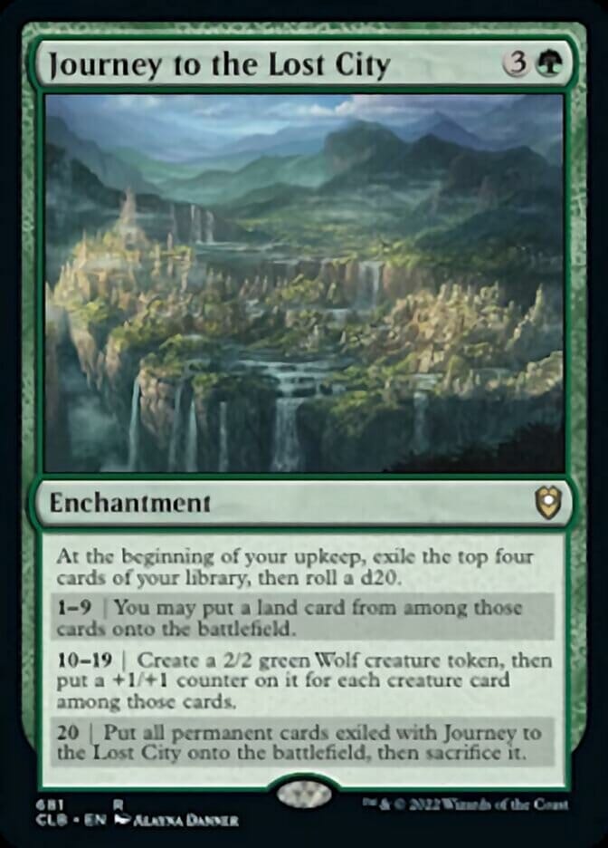 Journey to the Lost City [Commander Legends: Battle for Baldur's Gate] MTG Single Magic: The Gathering  | Multizone: Comics And Games