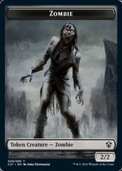 Zombie // Horror Token [Commander 2021 Tokens] MTG Single Magic: The Gathering  | Multizone: Comics And Games