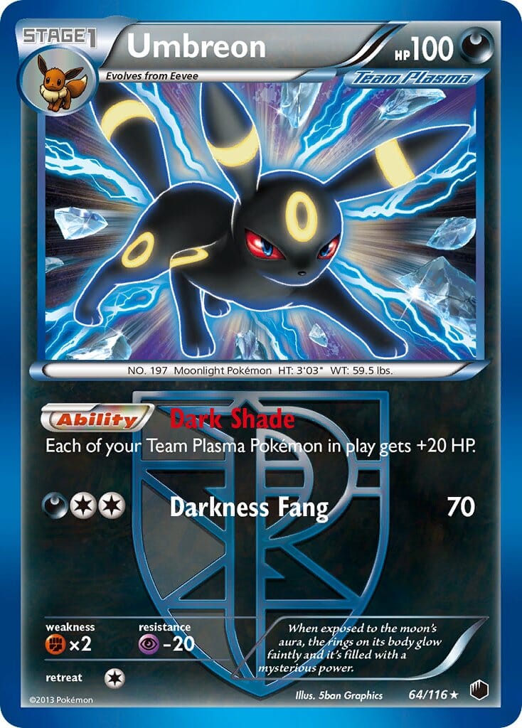 Umbreon (64/116) (Moltres Legendary Battle Deck) (Theme Deck Exclusive) [Black & White: Plasma Freeze] Pokemon Single Pokémon  | Multizone: Comics And Games